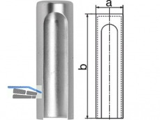 Aufsteckkopf 180-20-C01 flach Aluminium vernickelt Bandhhe 112 mm