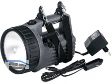 Akku Handscheinwerfer 5,5VAH3710 Halogen auf 12 LED umschaltb.mit Ladegert+Kabel