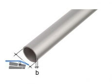 Rundrohr Aluminium DM= 6mm, L=1000mm eloxiert, Durchmesser 6x1,0mm, 473419