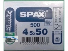 ABC Spax-Senkkopf TX 4,5 x 50 Vollg. (Z-9,1 - 235)