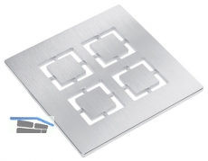 HL066C.1E Niro-Rost \&quote;Cut\&quote; 138x138mm