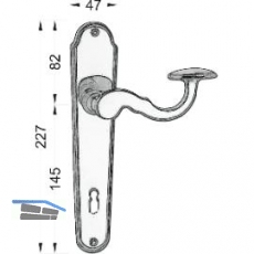 MARCHESI Drckergt. POSTHORN - auf LS WC90, TS38 - 45, Messing poliert