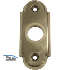 GRUNDMANN Drckerrosette WG oval, 32 x 74 x 16 mm, Messing poliert