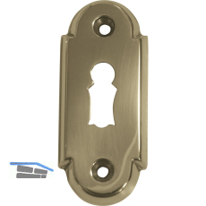 GRUNDMANN Oval-Schlsselrosette BBWG, Gr. 32 x 74, Messing pol