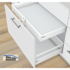 BLUM TANDEMBOX antaro Griff/Mitnehmer Innenschubkasten, Kunststoff Seidenwei