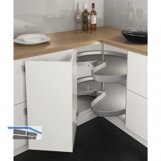 NINKA ProArc Drehboden,  710 mm, KB 800 mm, Polystyrol alugrau