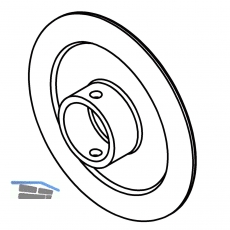 EVOline Port Ersatz Wippdeckel Alufarbig