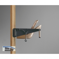 Schuhablage ausziehbar TAC, Kunststoff schwarz, 510-1000mm