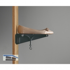 Schuhablage ausziehbar TAC, Kunststoff schwarz, 510-1000mm
