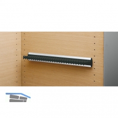 Krawattenhalter starr Modell D, 432x48x52 mm, Aluminium/Kunststoff schwarz