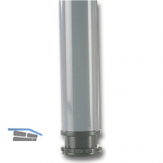 Tischfuß zylindrisch ø 50 mm, Länge 700 mm, Stahl silber RAL 9006