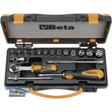 BETA Steckschlssel-Satz 900/C13-5 1/4"vierkant mit Umschaltknarre 18-teilig