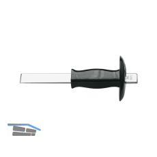 BETA Flachmeiel mit Handschutz flachoval Schneidenbreite 26 mm Lnge 235 mm