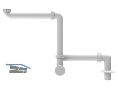 HL137N.1/30 HL137N.1/30 Waschtisch-Raumsparsiphon DN32x5/4" senkr