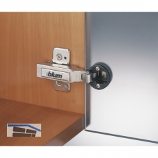 BLUM CLIP top Glastrscharnier 94, 18mm gekrpft, mit Feder, Schrauben
