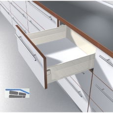 BLUM METABOX H Zarge 320 Schraubversion, Teilauszug, NL 550, cremewei