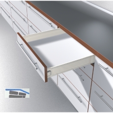 BLUM METABOX M Zarge 320 Schraubversion, Teilauszug, NL 450, cremewei