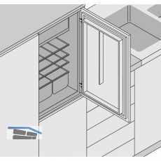 BLUM MODUL Khlschrankscharnier, gerade mit Feder, Schrauben