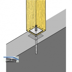 SIMPSON Sttzenfuss PA 70G feuerverzinkt