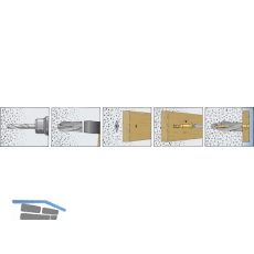 FISCHER GB 8 Gasbetondbel fr Porenbeton Nylon grau