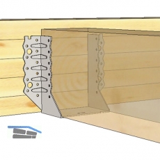 GH Balkenschuh TOP aussenliegend 80x180 - Stahl feuerverzinkt