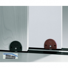 HETTICH SLIDE LINE 55 - FhrungsteiL - mit federndem Riegel, Kunststoff braun