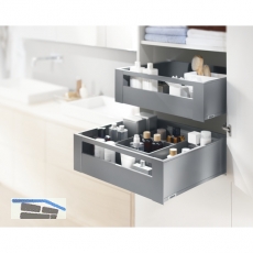 BLUM LEGRABOX Fronthalter Innenauszug mit Reling H C, Oriongrau