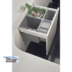 BLUM Rückwand Set für Müllauszug hängend eins2fünf, KB 450 mm, Stahl grau