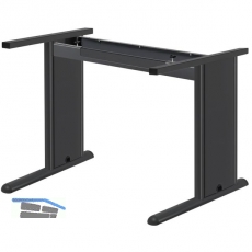 C 3000 Tischgestell linkes Seitenteil C- Fu; H: 712mm; T:550mm; RAL 9006 Tiger