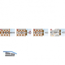 TOX-4AS-Schuppendbel 10x 66 mit Kappe Kunststoff wei in Dosen