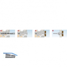 TOX-TRIKA Allzweckdbel 8x 51 mit Kappe Kunststoff wei