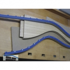 FISCH Kurvenlineal Kurvenlinfix Standard 18 x 18 Lnge 1000 mm