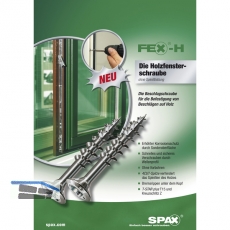 SPAX-FEX H Beschlagschraube 4.0x 35 PZ 2 Stahl silber fr Holzbefestigungen