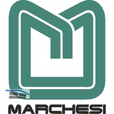 MARCHESI Trknopf drehbar - auf Ros. oval 31x61, VK 8, Edelstahl