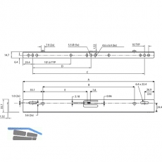 ACCURIDE 633XX Aufsteckwinkel, Lnge 346, 7 mm