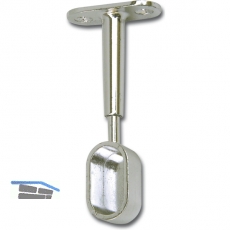 SECOTEC Schrankrohrmittelhalter oval verchromt SB-1 BL5
