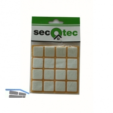 SECOTEC Filzgleiter selbstklebend eckig braun 36X22 mm SB-8