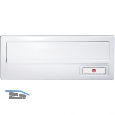 Frontplatte kombinierbar, eckig, 300 x 110 mm, silber eloxiert