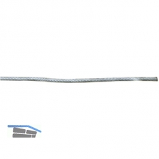 Drahtseil DIN 3055  6-8 mm 6x7 Litzen + 1 verzinkt PVC ummantelt