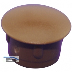 Abdeckkappe fr Blindlcher, Auen 15, Schaft 12, Kunststoff braun RAL 8007