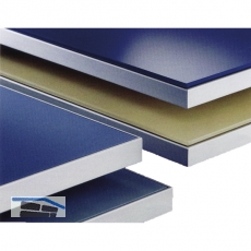 Glasrahmenprofil breit 50/20,2 mm, Lnge 2500 mm per Stange, Alu natur eloxiert