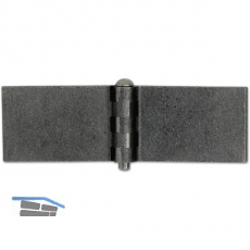 Anschweischarnier Rolle  22 mm, Bandlappen 75x60 mm,Stahl blank