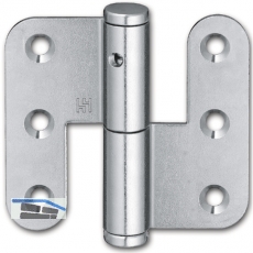 Aufschraubbnder stumpf, 70 mm, rechts, Stahl verzinkt