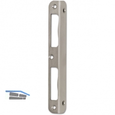 Winkelschlieblech f. BKS Hauptschlsser, universal, Lappen 170x20 mm, Edelstahl