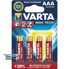 VARTA Batterie Max Tech LR03/AAA 1.5V (4St)