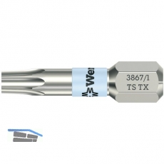 WERA Bit-Einsatz Edelstahl 3867/1TS 1/4\&quote;sechskant TX10/25 mm Torx