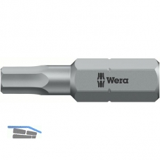 WERA Bit-Einsatz 840/1Z 1/4\&quote;sechskant 10.0/25 mm Innensechskant