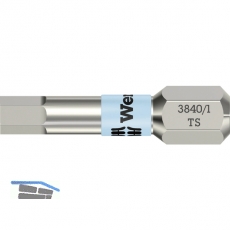 WERA Bit-Einsatz Edelstahl 3840/1TS 1/4\sechskant 4.0/25 mm Innensechskant