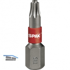 SPAX Bit-Einsatz T-Star 1/4\&quote;sechskant TX 15/25 mm Zapfenfhrung, Inhalt 5 Stck