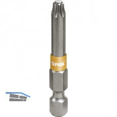 SPAX Bit-Einsatz T-Star 1/4\&quote;sechskant TX 25/50 mm Zapfenfhrung, Inhalt 5 Stck